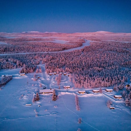Aventures et aurores boréales en Laponie