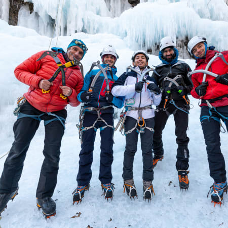 Cascades de glace débutant - Queyras