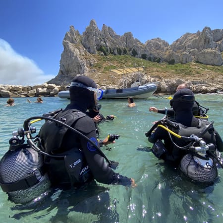 Plongée exploration profonde Parc des Calanques 5 jours - Spécial Ascension